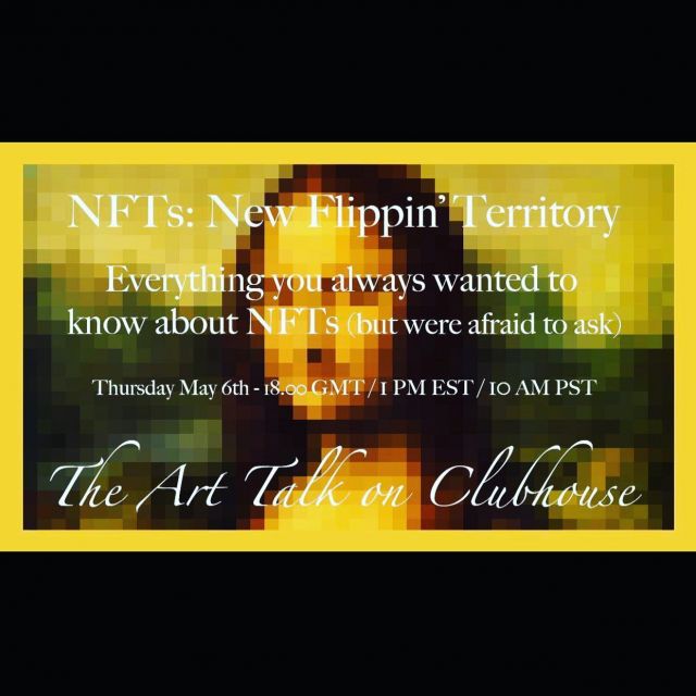 Join us tomorrow on #clubhouse with our co-founder @klevy75 #NFT #art #arttalk 6pm on @art_talks_and_art_walks @ezavelev 🤩 #aikatalk #aika