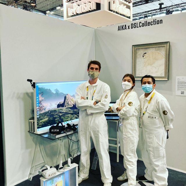 AiKa super team @vivatech to present our lastest VR social platform with @dslcollection 
Come and visit amazing booth D42 @beauxarts_magazine @cadaf to discover amazing digital art projects